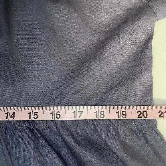 Forever 21 woven Knee Length Dress Blue Size Medium - Picture 8 of 13